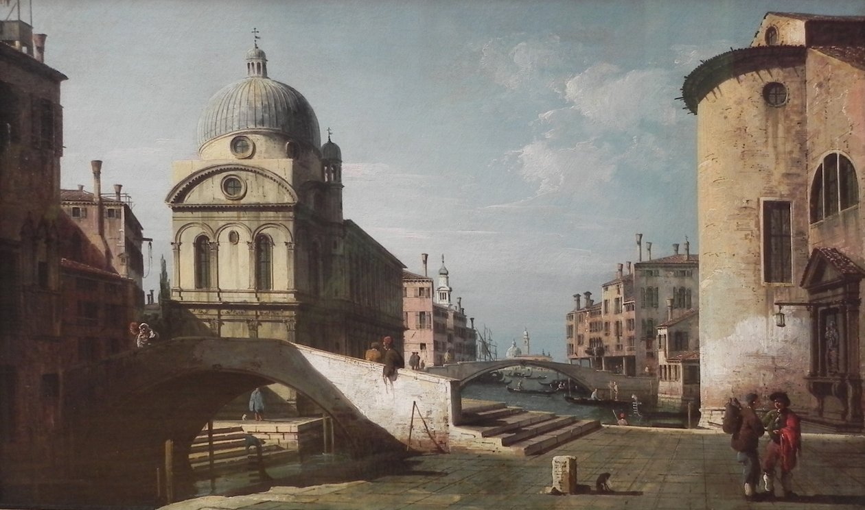 Fantaisie architecturale avec Santa Maria dei Miracoli, Venise - Bernardo Bellotto
