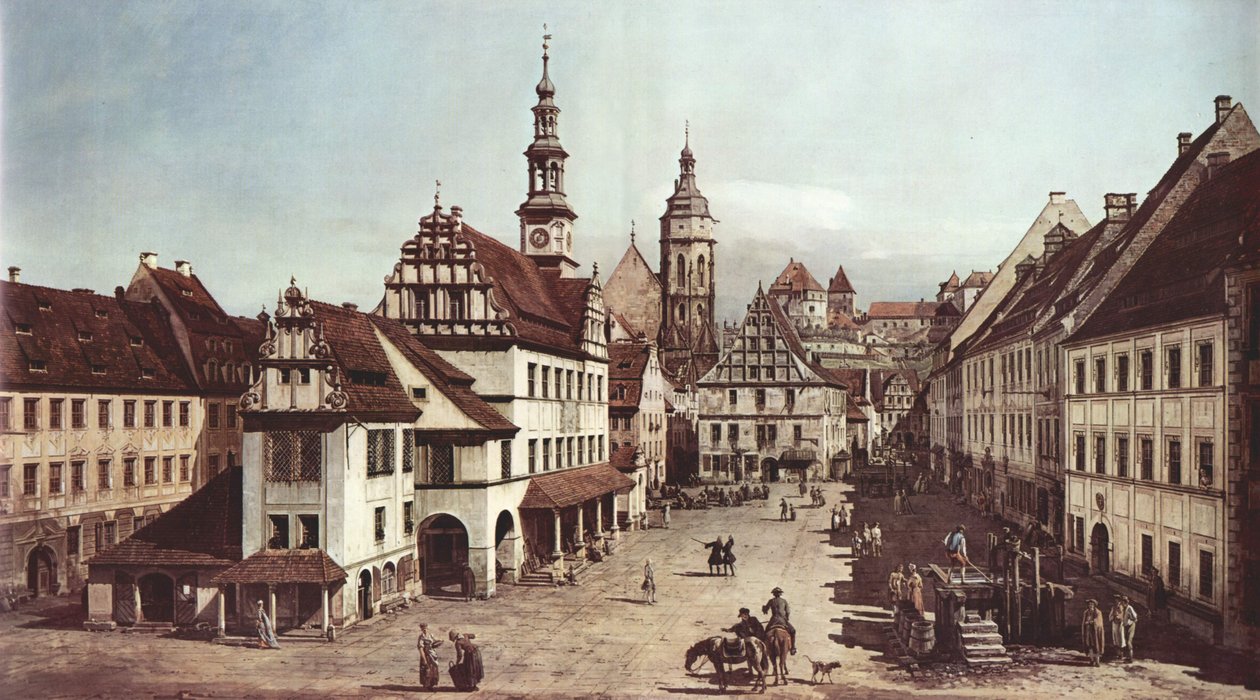 Le marché de Pirna - Bernardo Bellotto