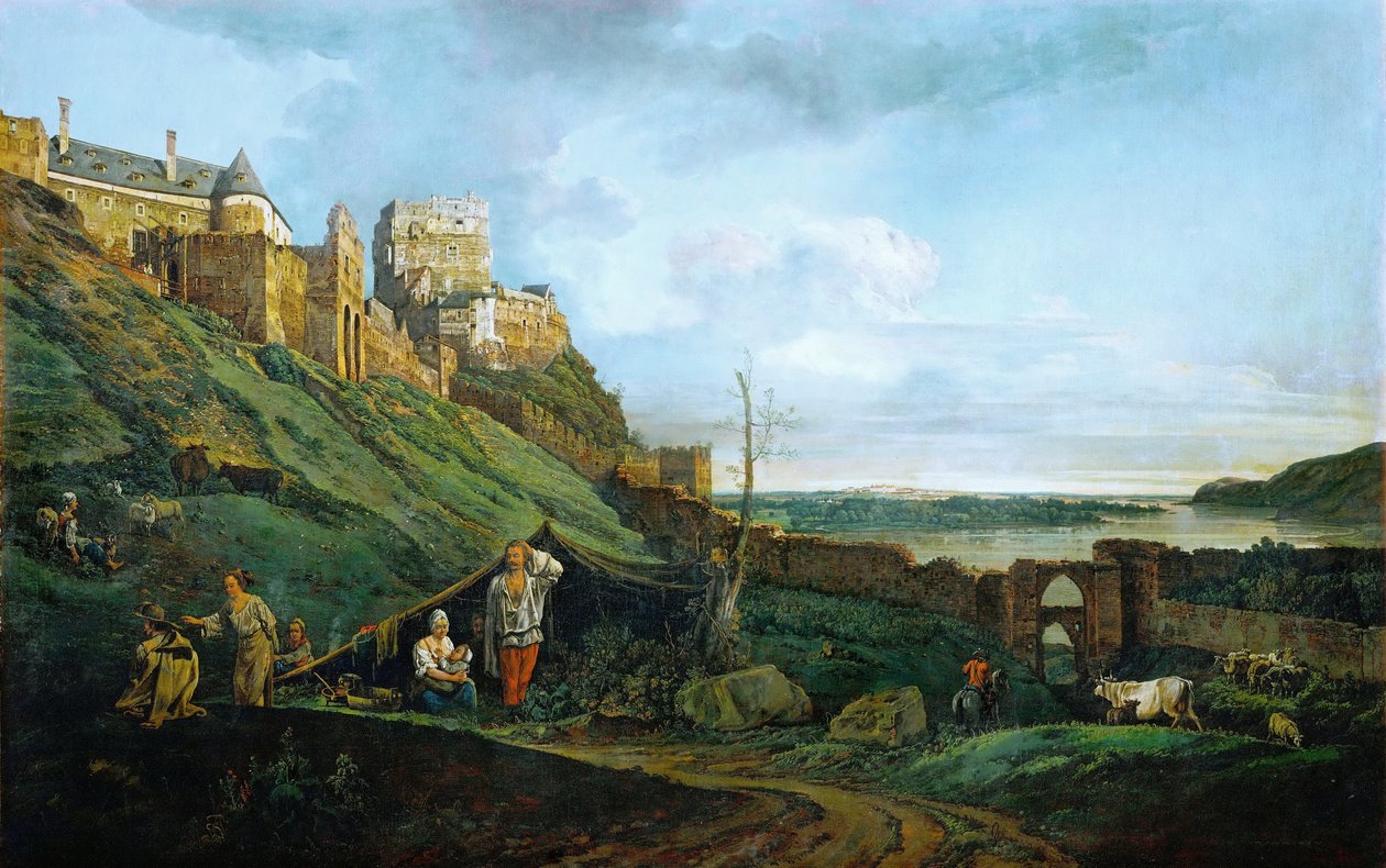 La ruine de Theben sur la March - Bernardo Bellotto