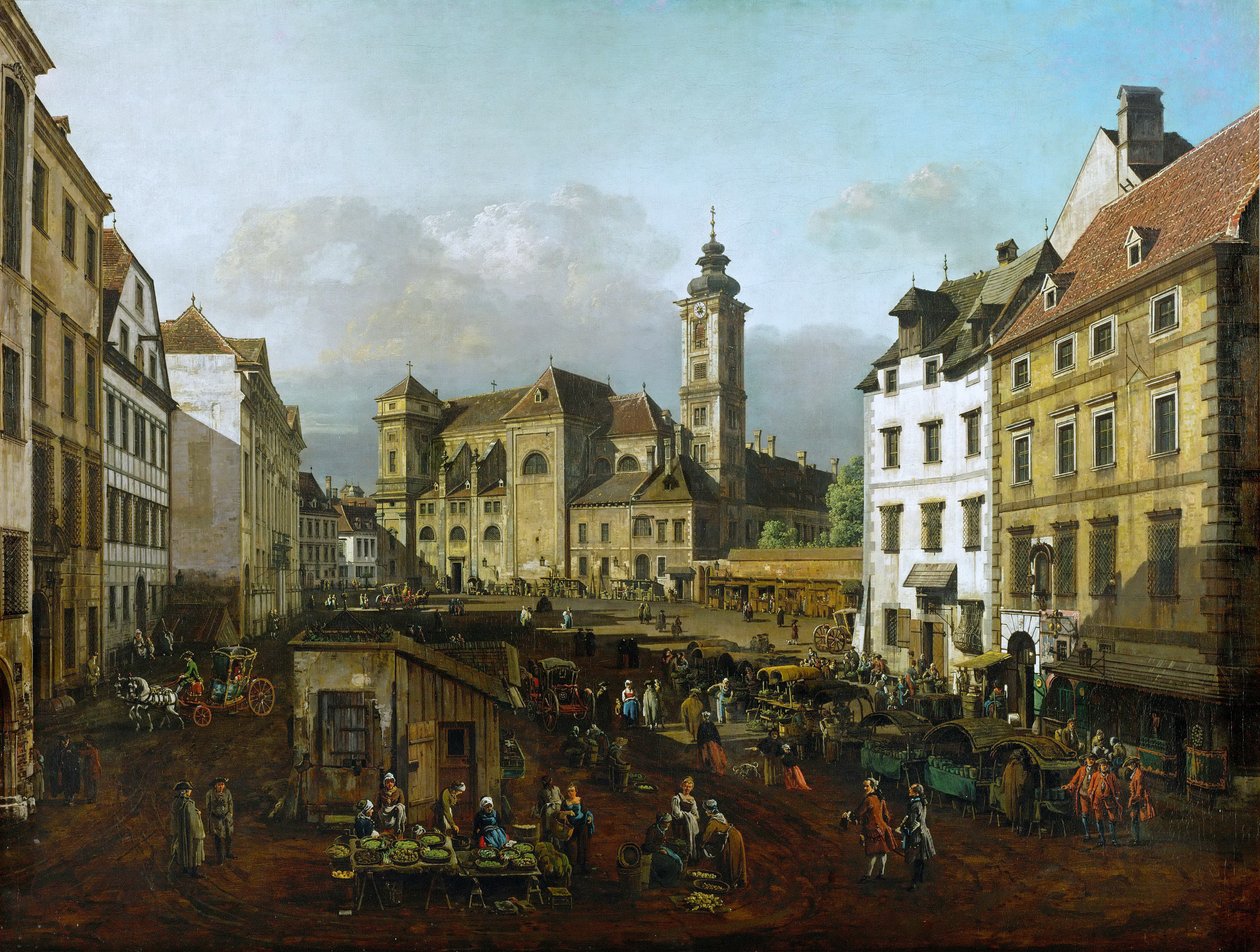 Freyung à Vienne : vue du sud-est - Bernardo Bellotto