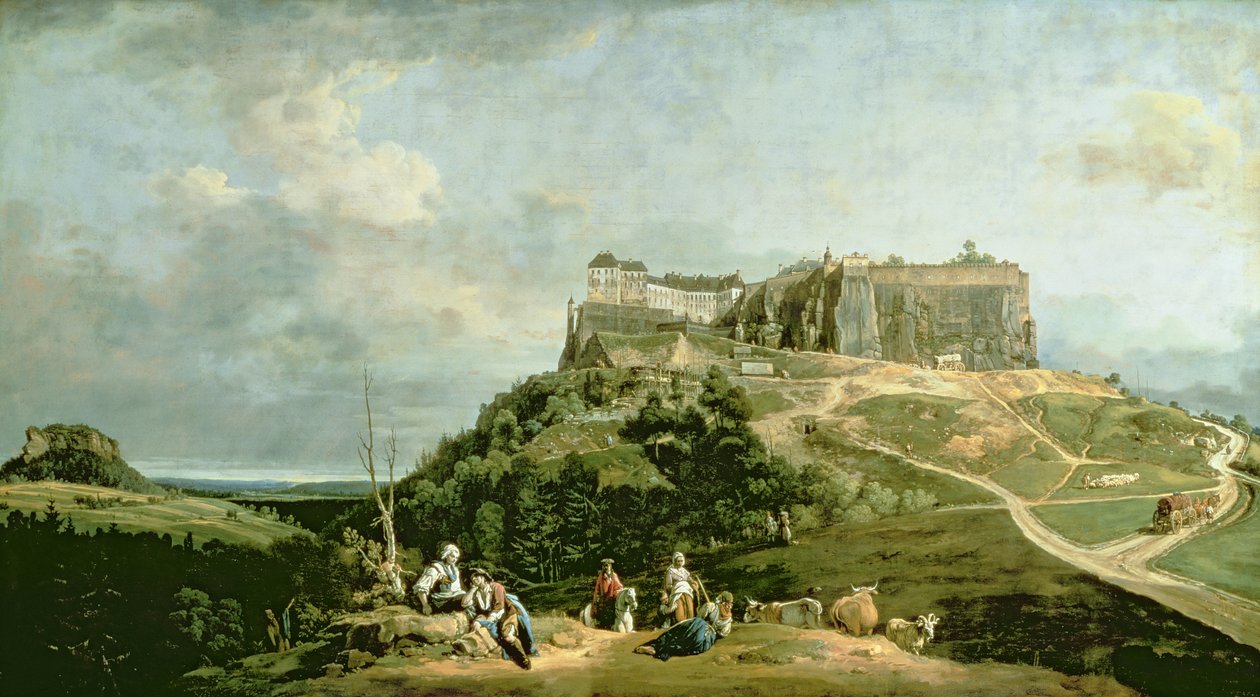 La Forteresse de Königstein - Bernardo Bellotto