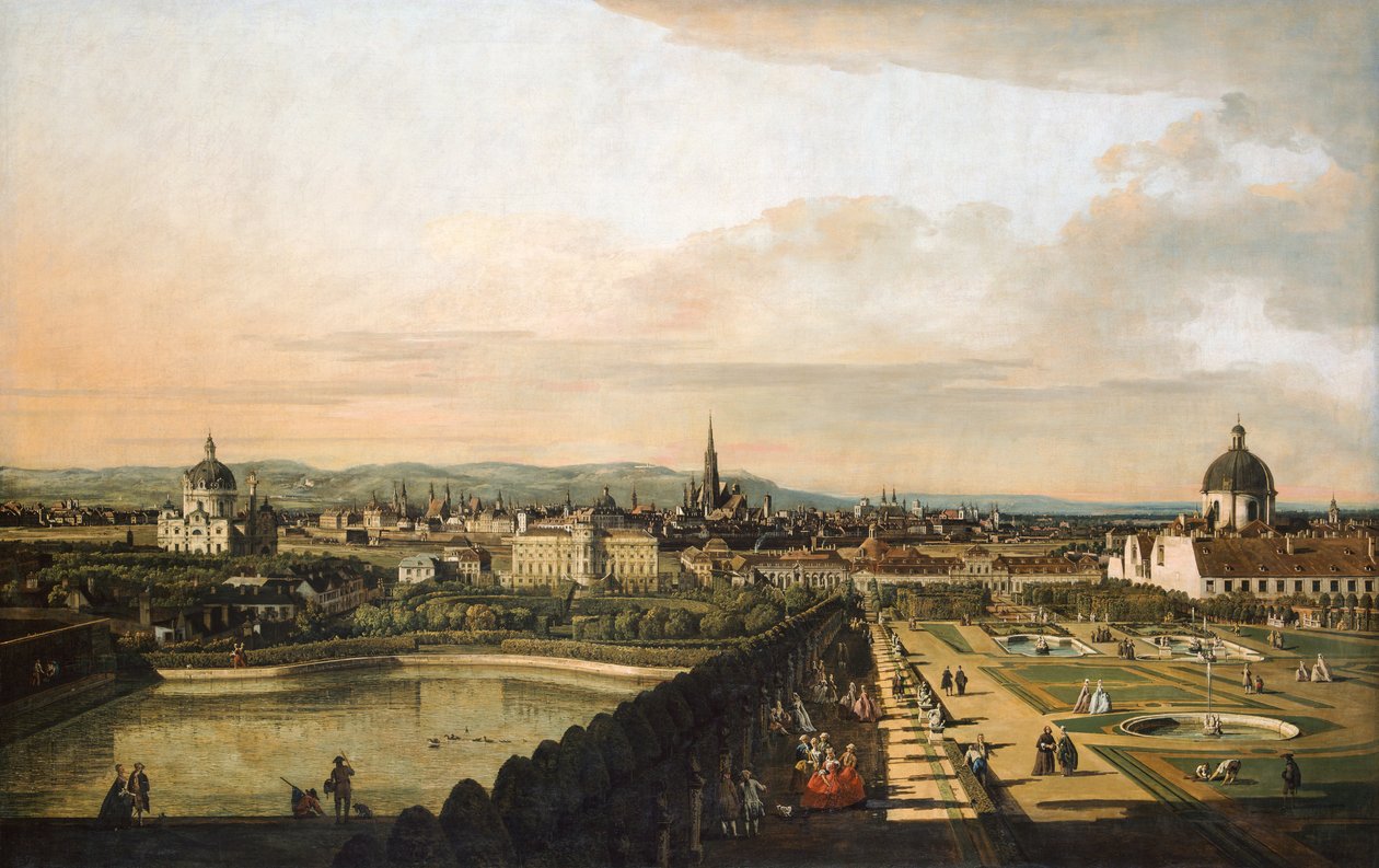 Vienne vue du Palais du Belvédère - Bernardo Bellotto