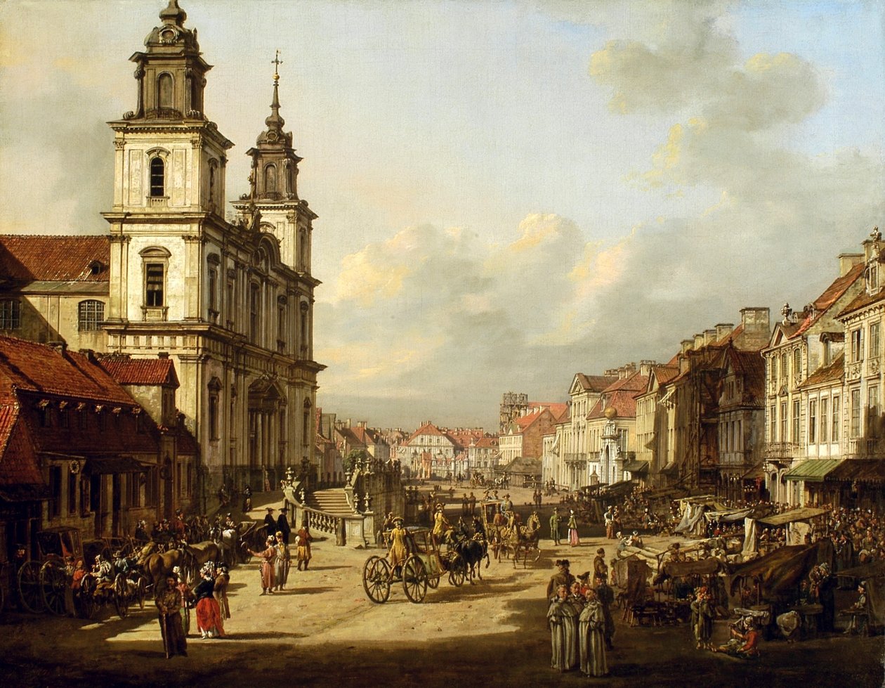 Église de la Sainte-Croix à Varsovie. - Bernardo Bellotto