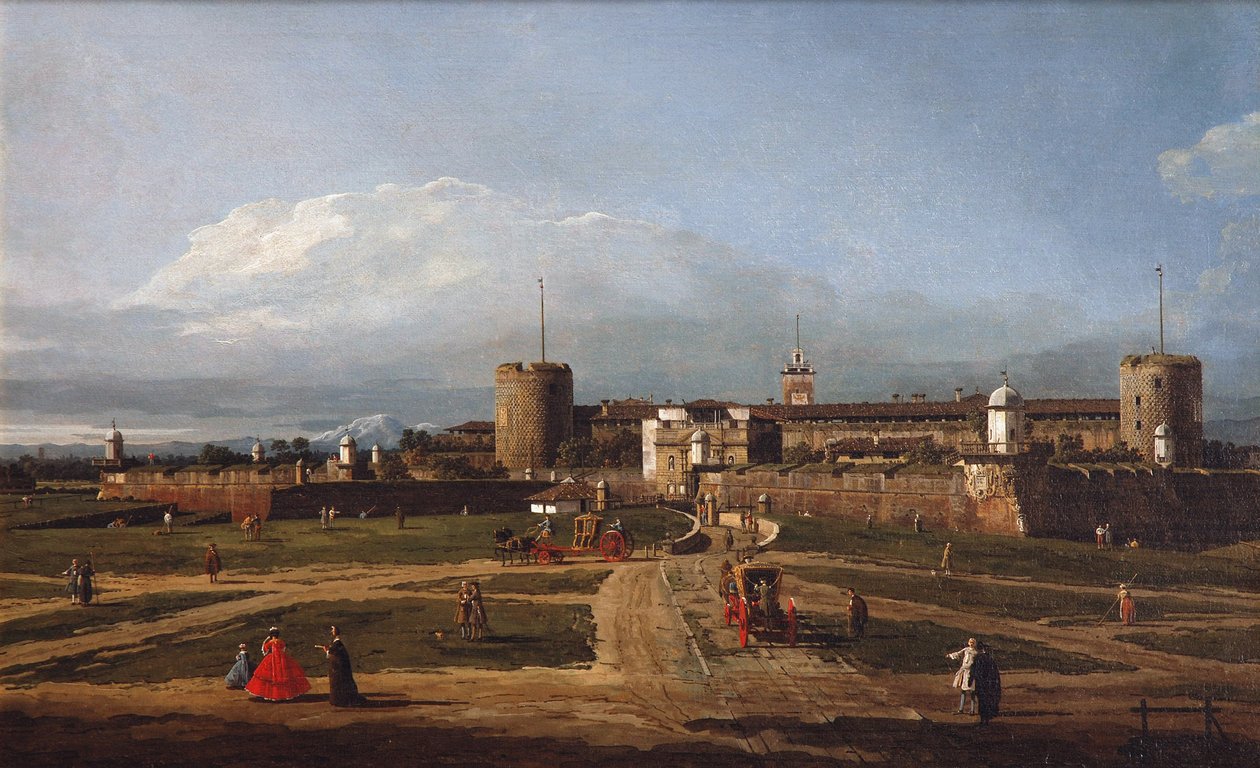 Le Castello Sforzesco à Milan - Bernardo Bellotto