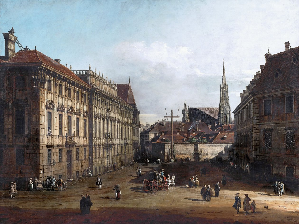 La place Lobkowitz à Vienne - Bernardo Bellotto