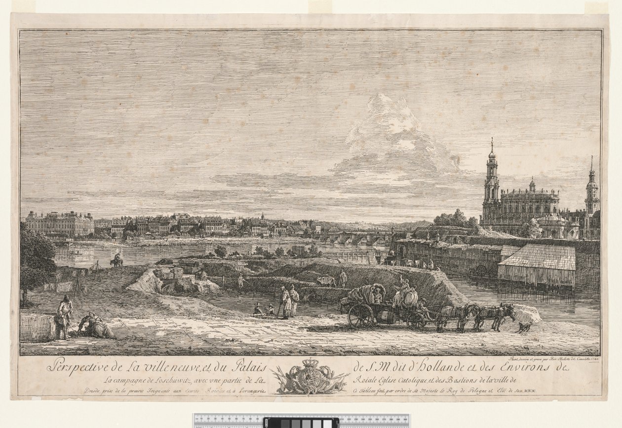Vue de Dresde, 1748 - Bernardo Bellotto