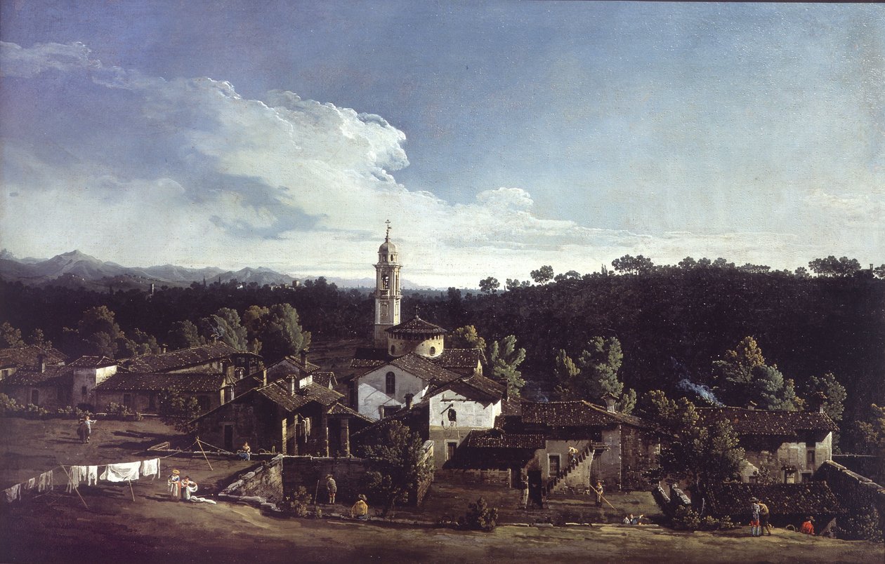 Vue de Gazzada près de Varèse - Bernardo Bellotto