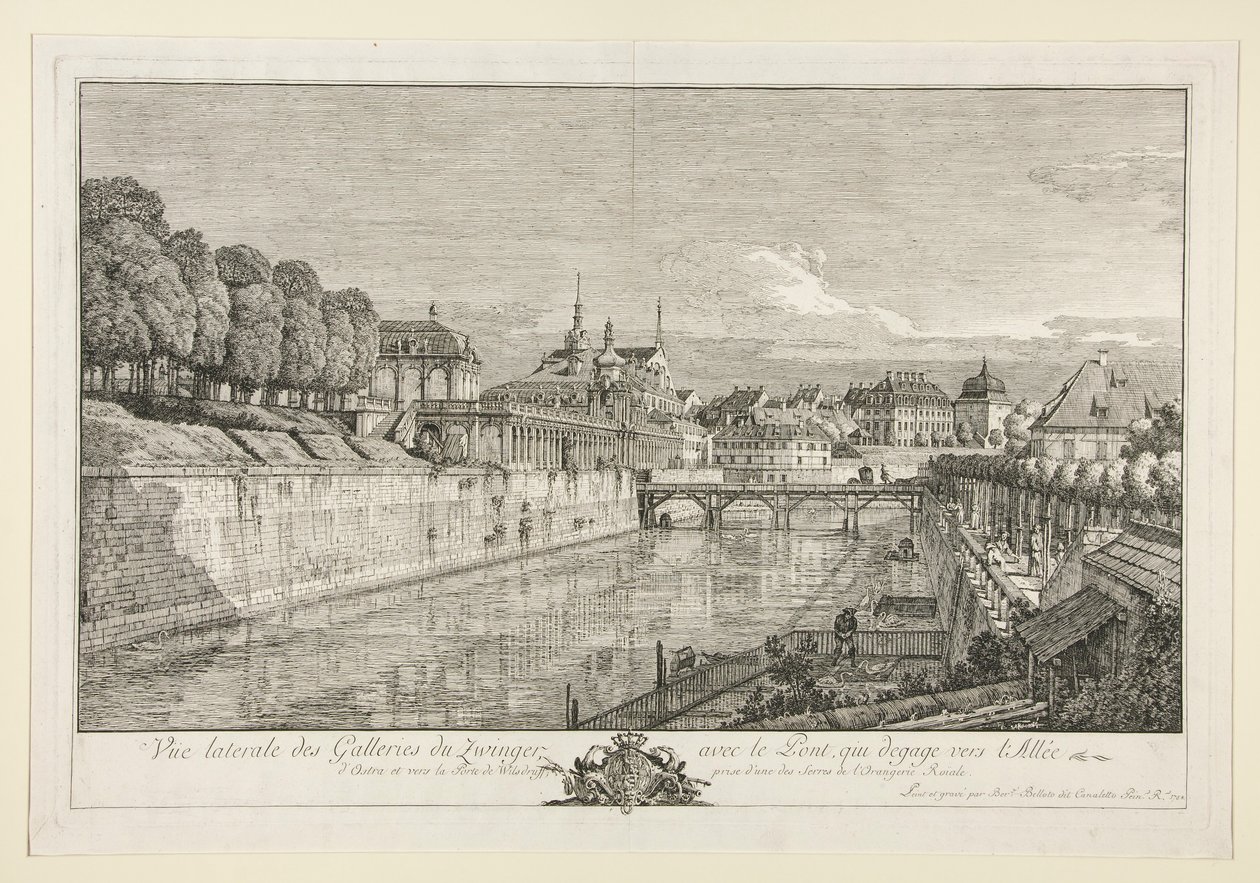 Vue du Zwinger, Dresde - Bernardo Bellotto