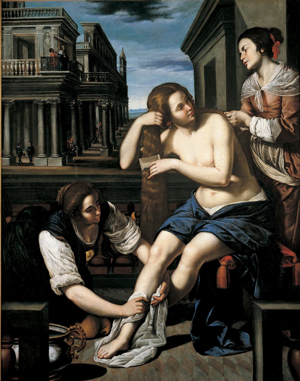 Bethsabée au bain, vers 1637 - Bernardo Cavallino