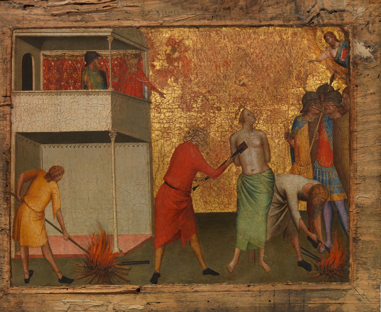 Sainte Réparate Torturée avec des Fers Rouges - Bernardo Daddi