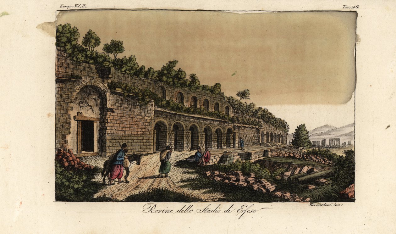 Ruines du stade à Éphèse, Grèce - Bernardoni Bernardoni