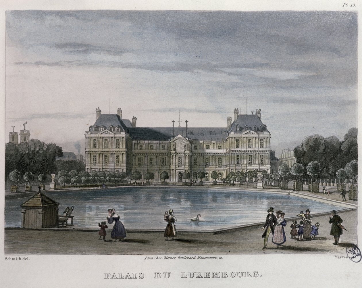 Le Palais du Luxembourg, 1832 - Bernhard Schmidt