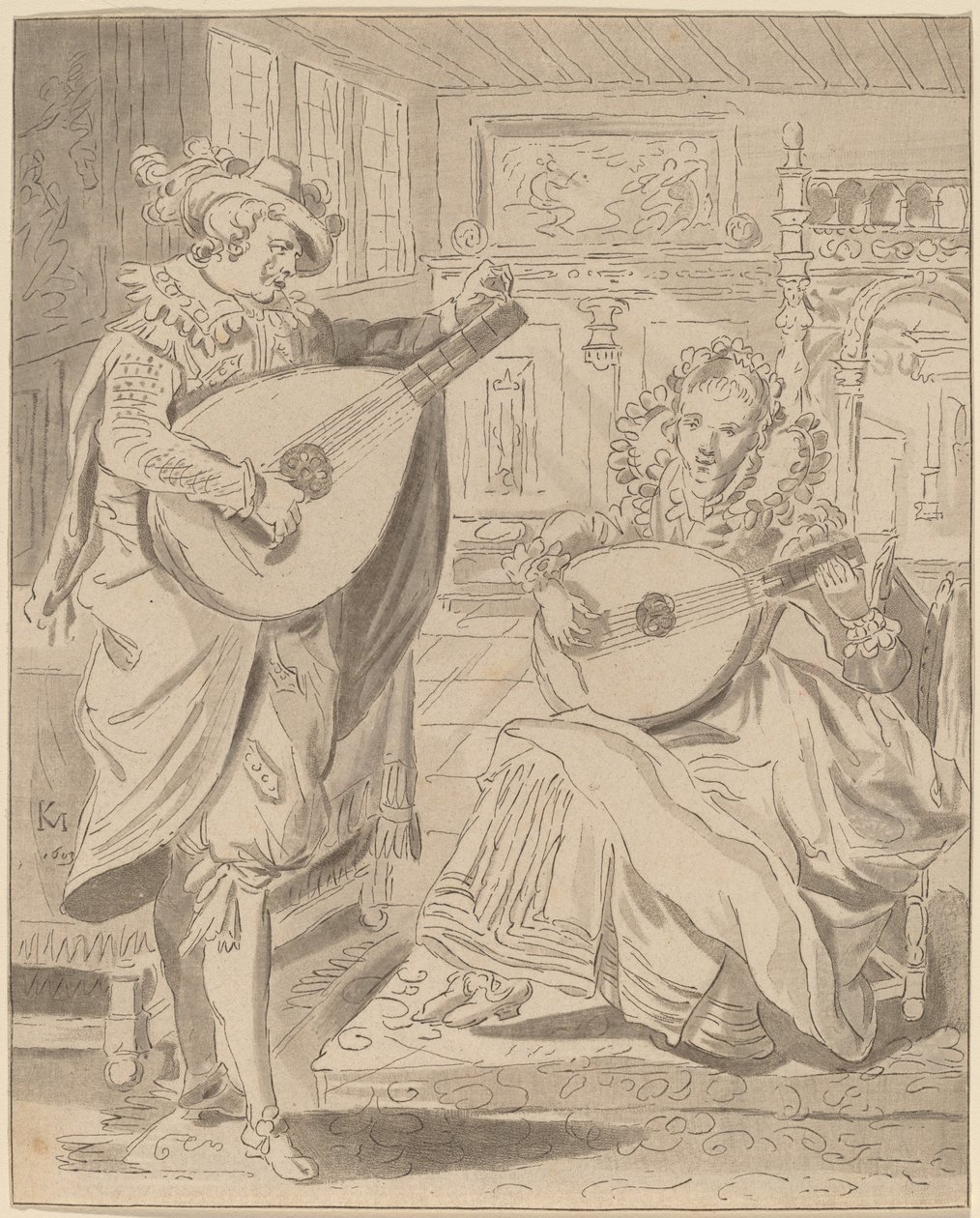 Compagnie musicale, 1772, publié en 1774 - Bernhard Schreuder