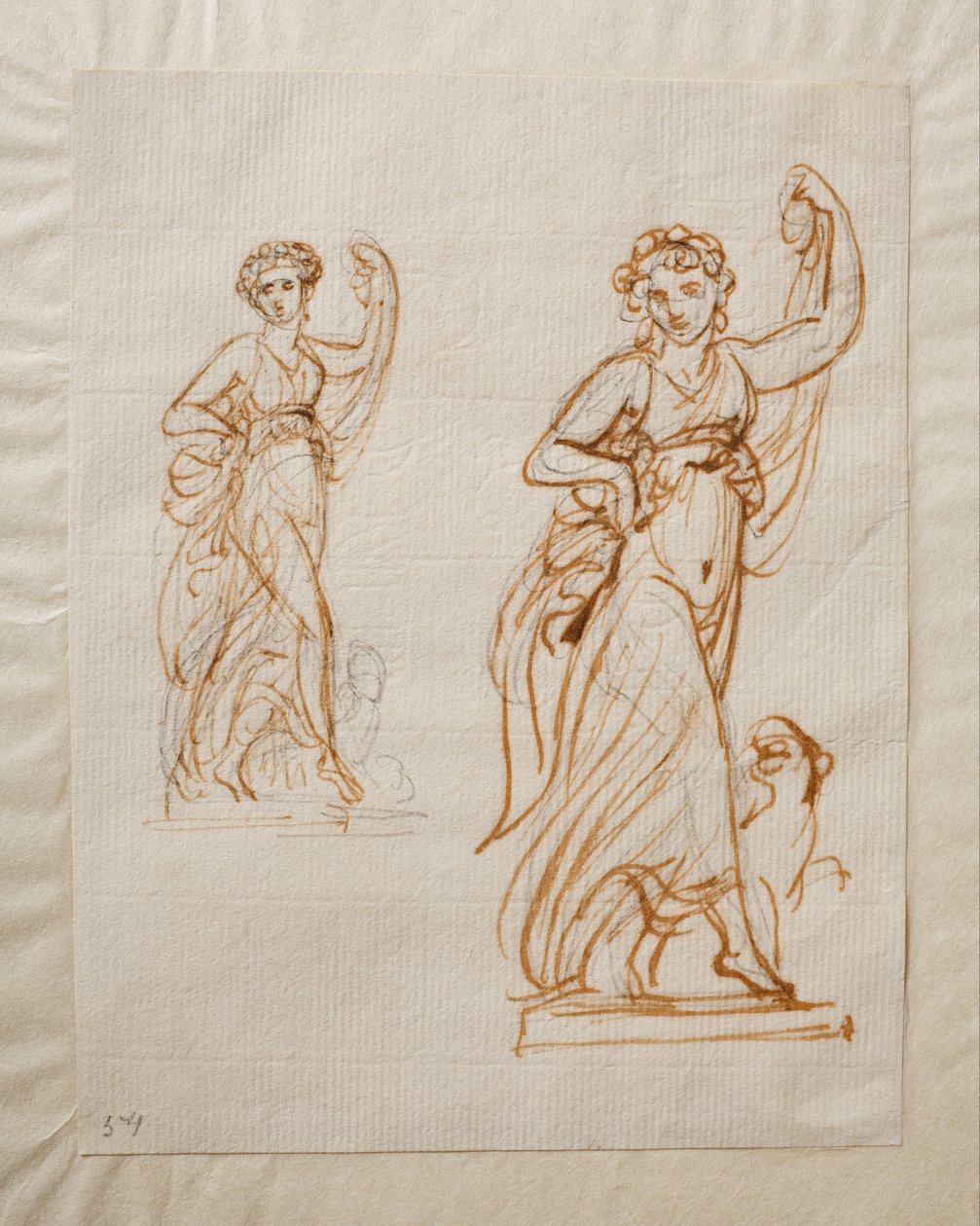 Danseuse (Ariane) avec une panthère - Bertel Thorvaldsen