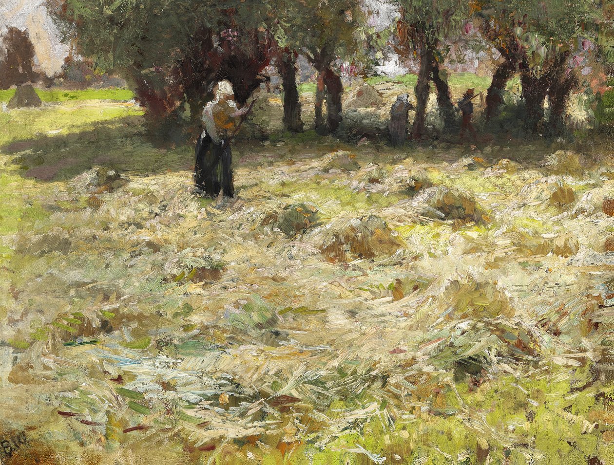 Høet vendes - Bertha Wegmann