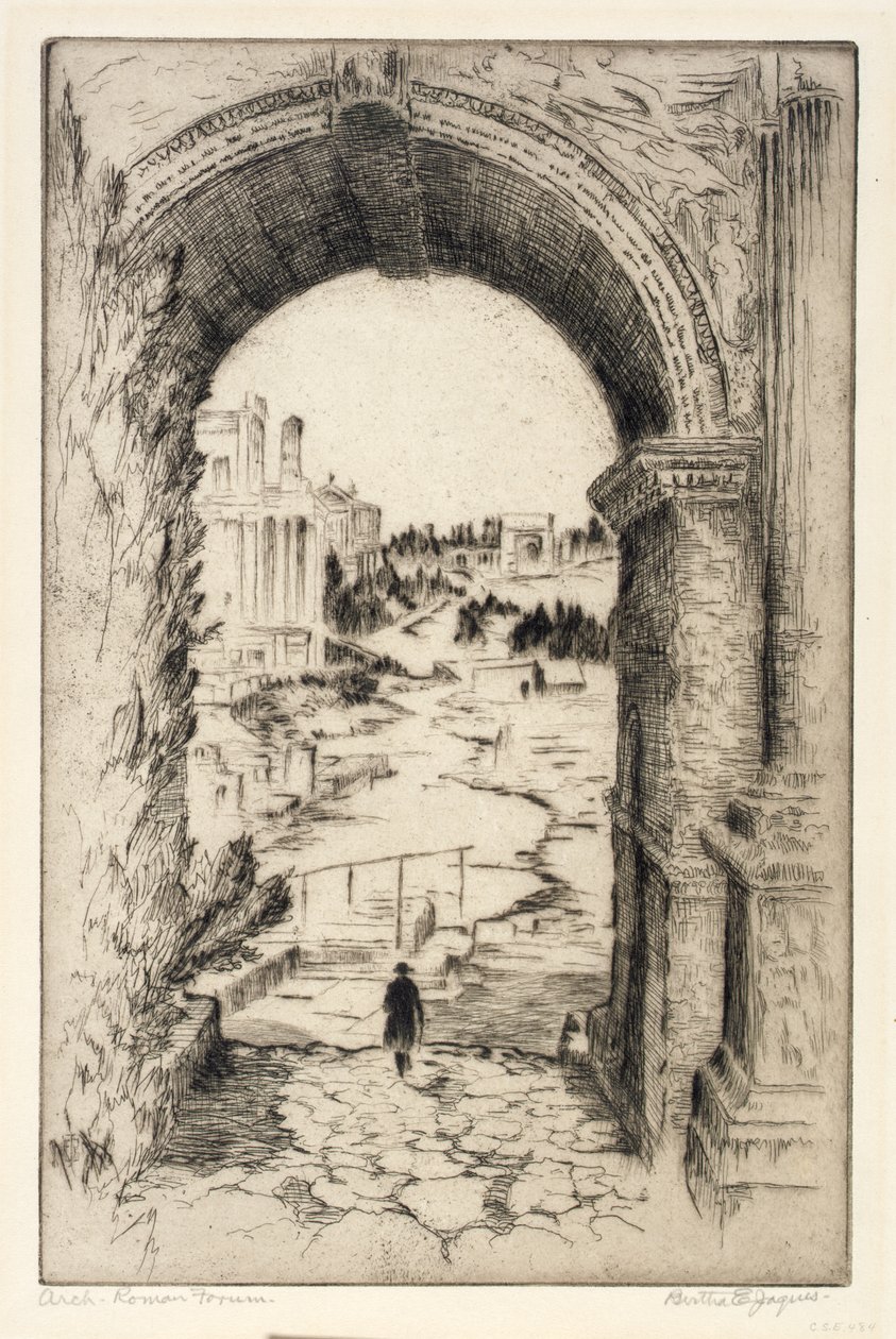 Arc, Forum romain - Bertha E. Jaques