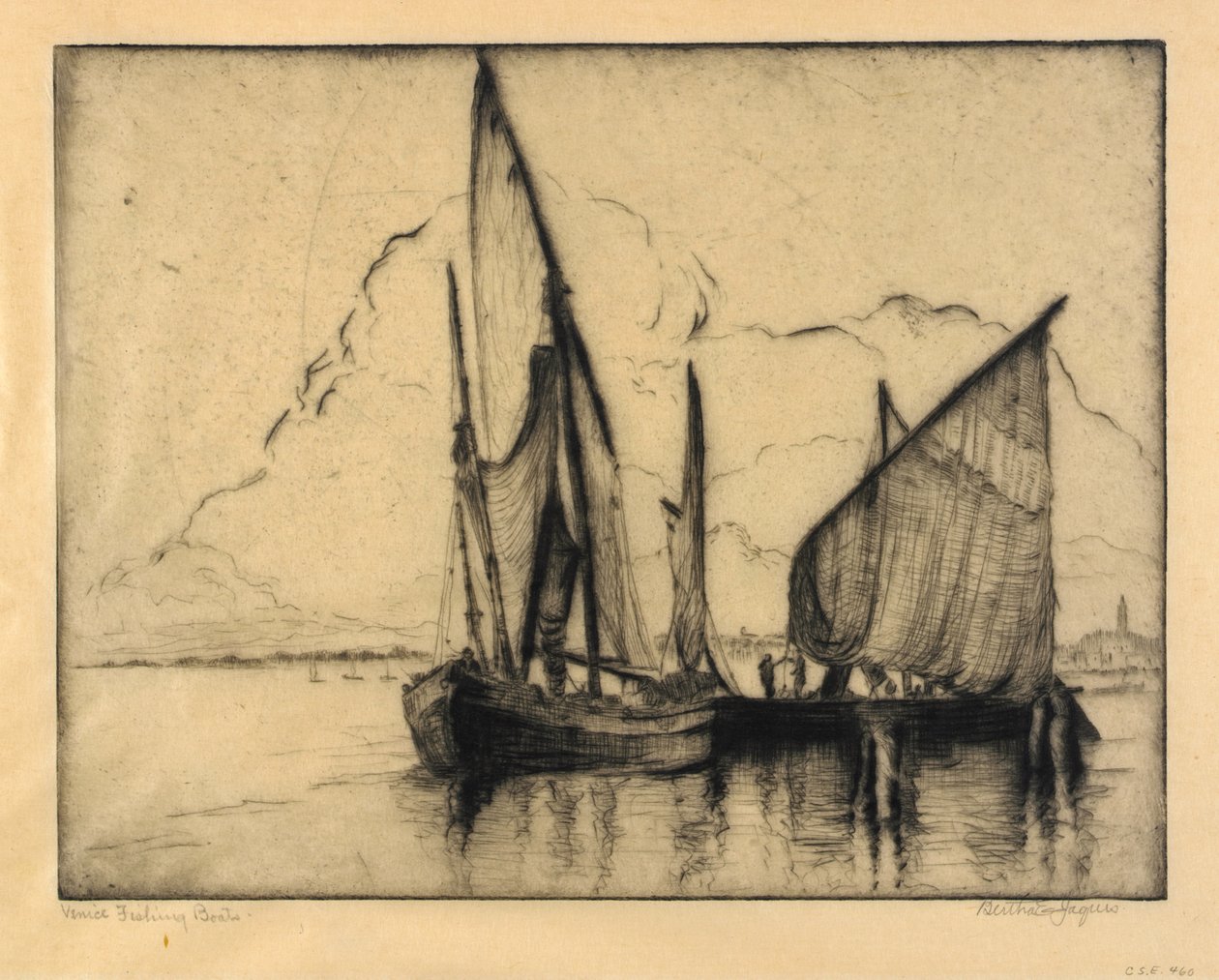 Bateaux de pêche à Venise - Bertha E. Jaques