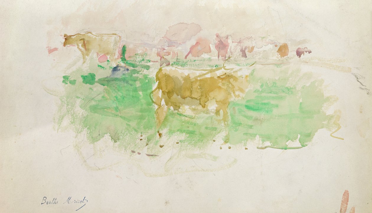 Vaches en Normandie, 1880 - Berthe Morisot