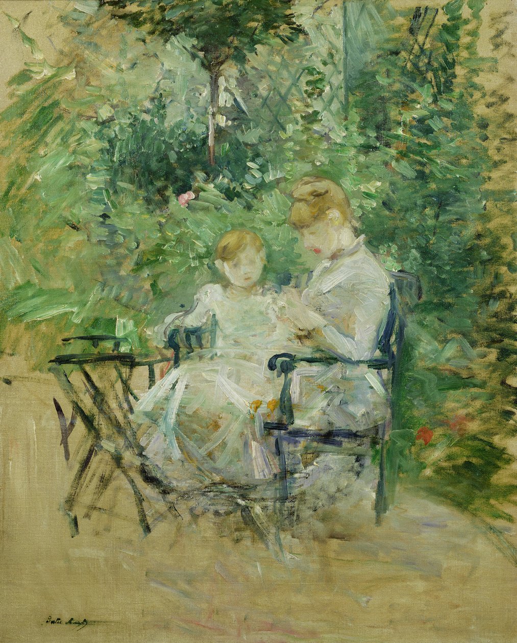 Dans le jardin, c.1885 - Berthe Morisot