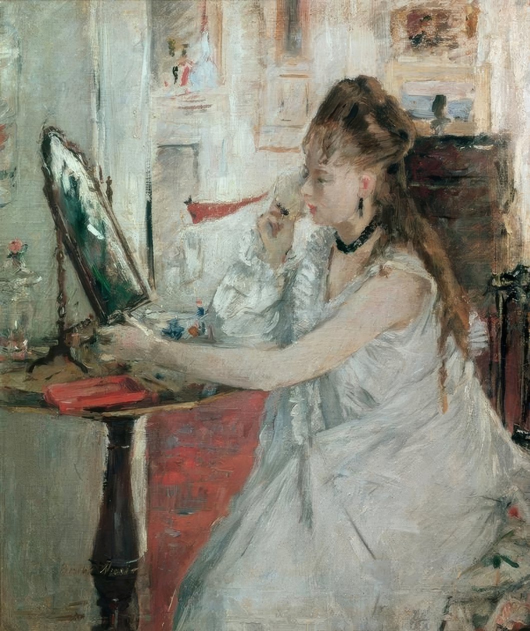 Jeune femme se poudrant - Berthe Morisot