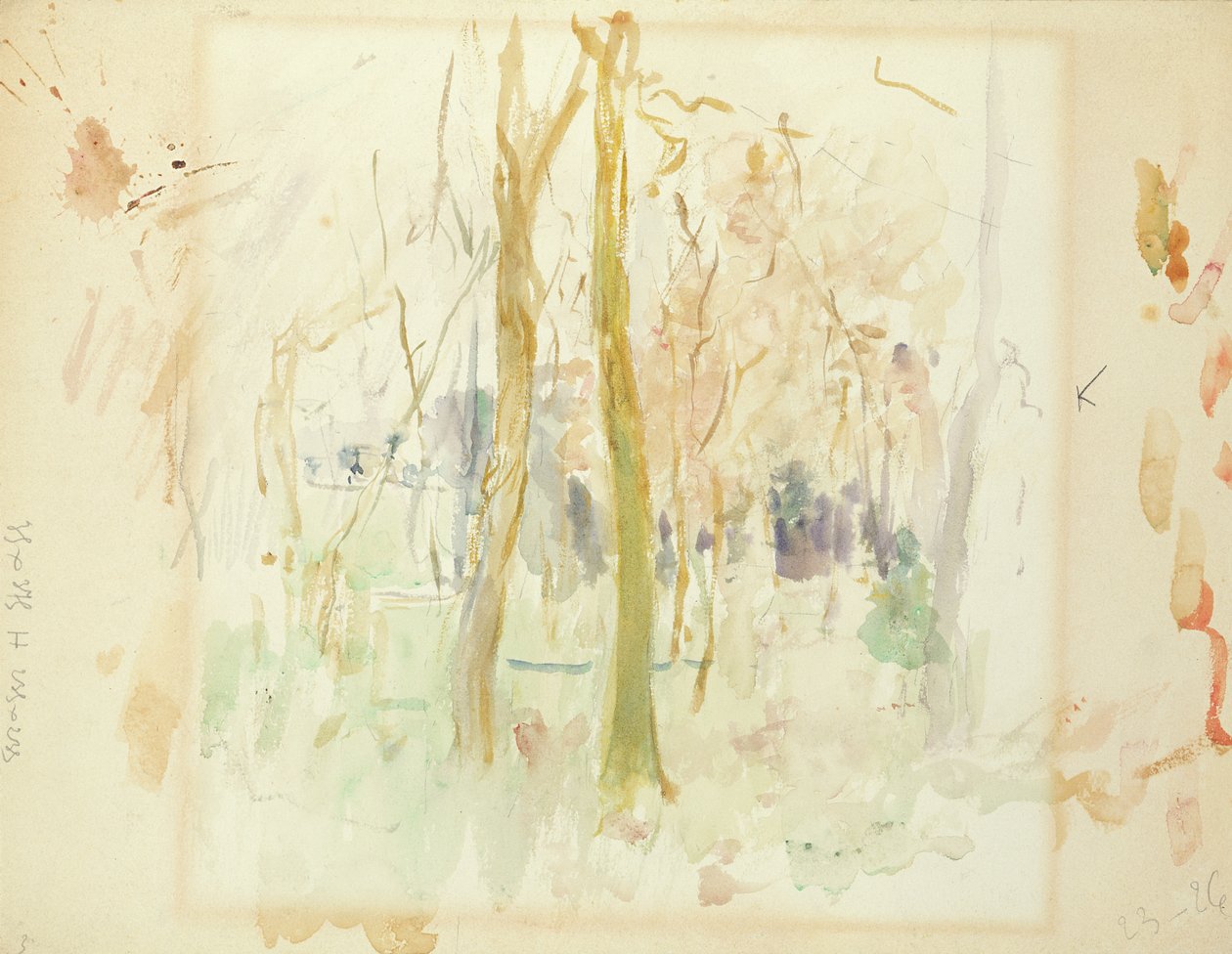 Arbres Rouges, 1885 - Berthe Morisot