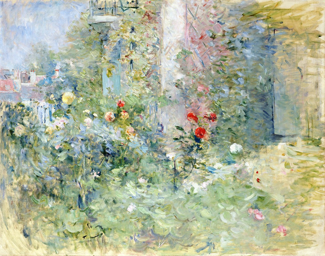 Le jardin à Bougival, 1884 - Berthe Morisot