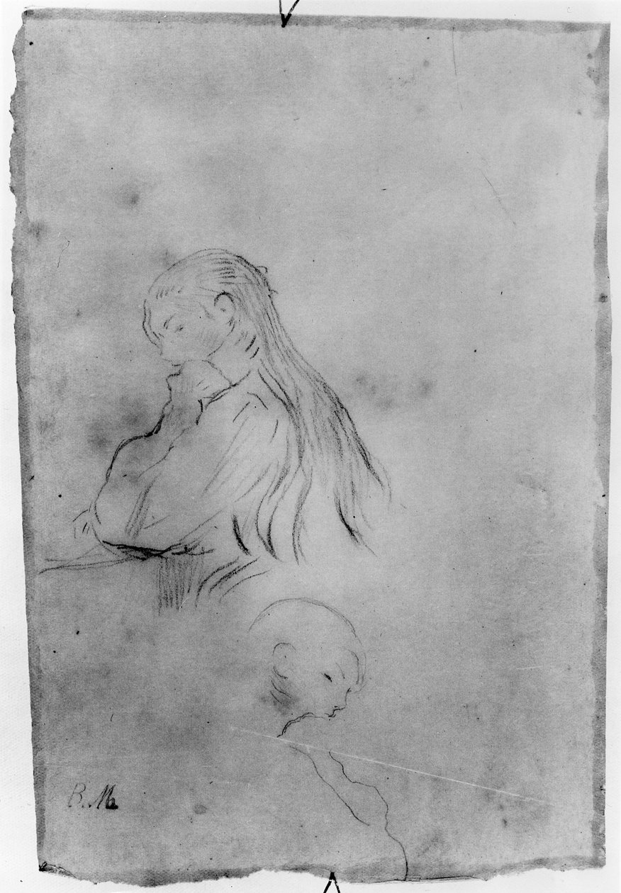 Jeune fille écrivant, 1891 - Berthe Morisot