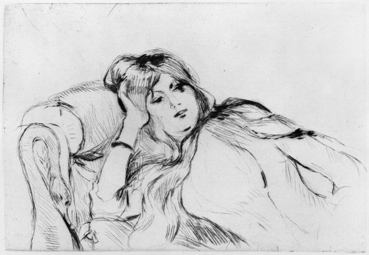 Jeune femme au repos, 1889 - Berthe Morisot