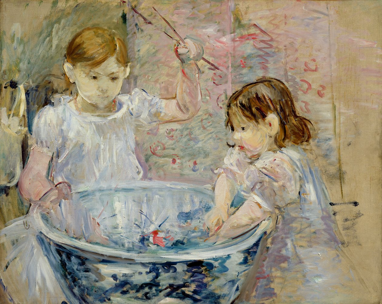 Enfants au bassin, 1886 - Berthe Morisot