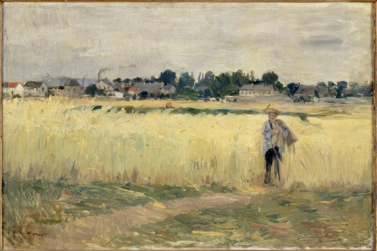 Dans les blés à Gennevilliers - Berthe Morisot