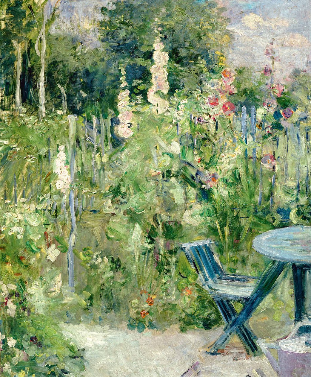 Roses trémières, 1884 - Berthe Morisot