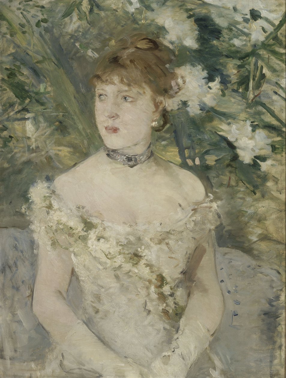 Jeune femme au bal - Berthe Morisot