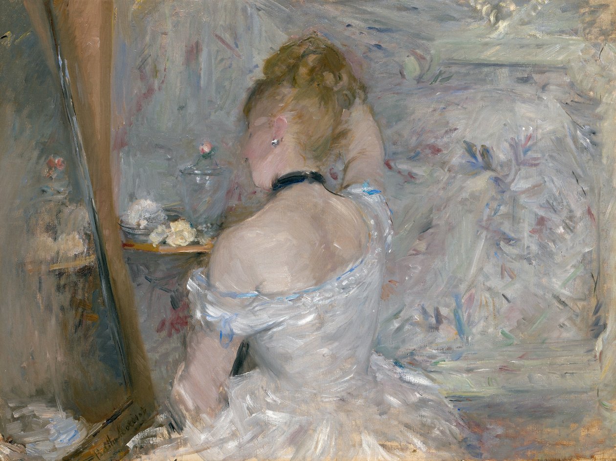 Jeune femme de dos à sa toilette - Berthe Morisot