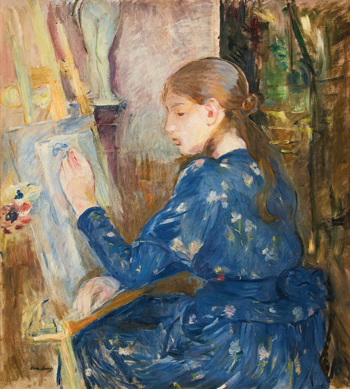 Jeune fille écrivant, 1891 - Berthe Morisot