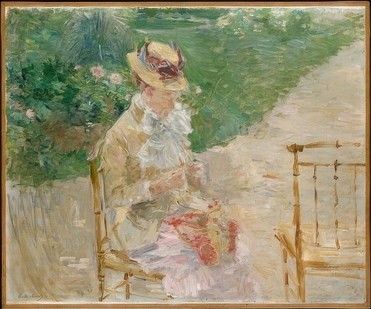 Jeune femme tricotant. Vers 1883 - Berthe Morisot
