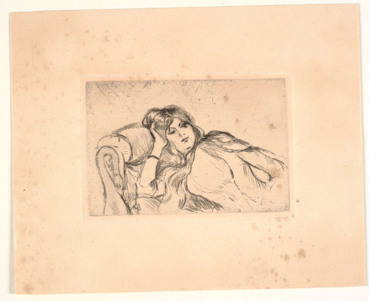 Femme allongée sur un canapé (Jeanne-Marie) - Berthe Morisot