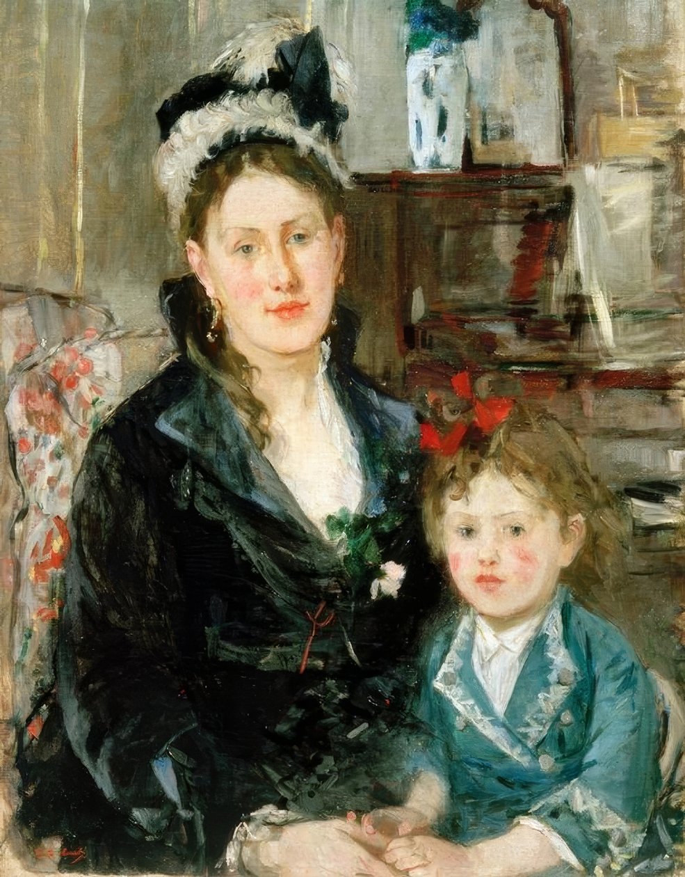 Mme. Boursier et sa fille - Berthe Morisot