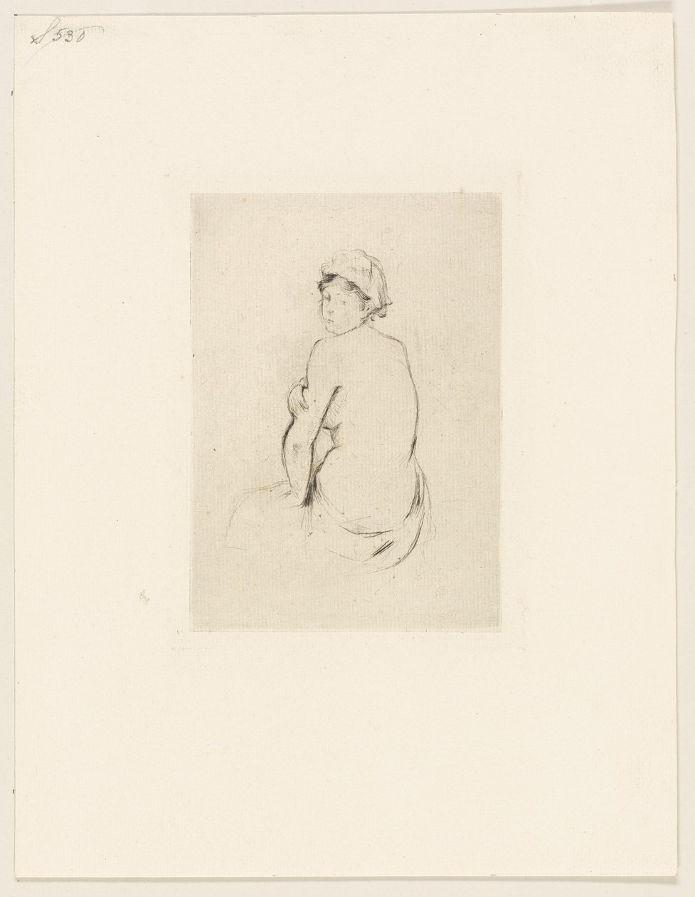 Nu vu de dos - Berthe Morisot