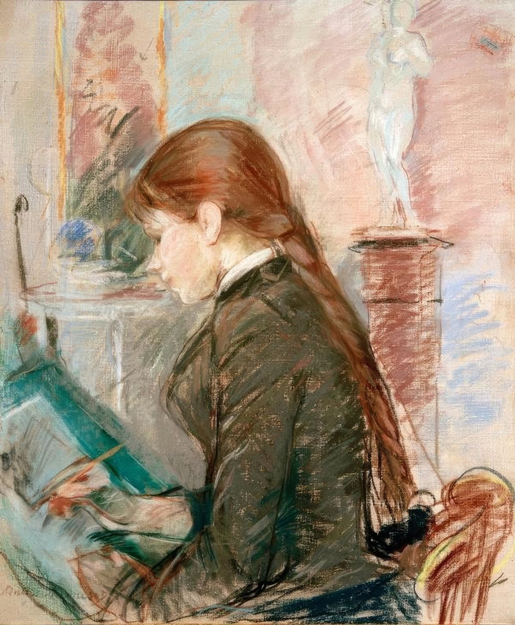 Paule Gobillard dessinant - Berthe Morisot