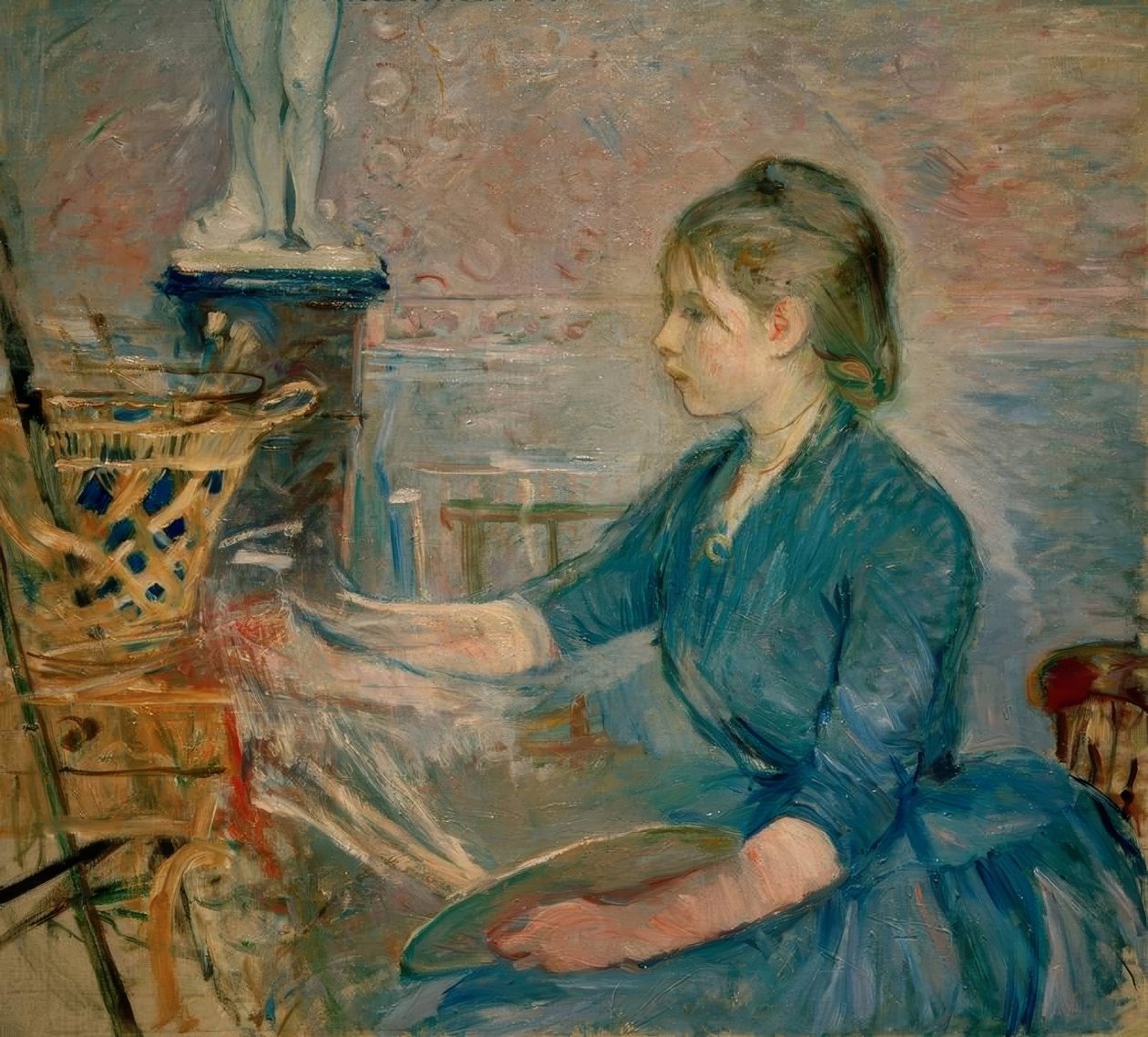 Paule Gobillard peignant - Berthe Morisot