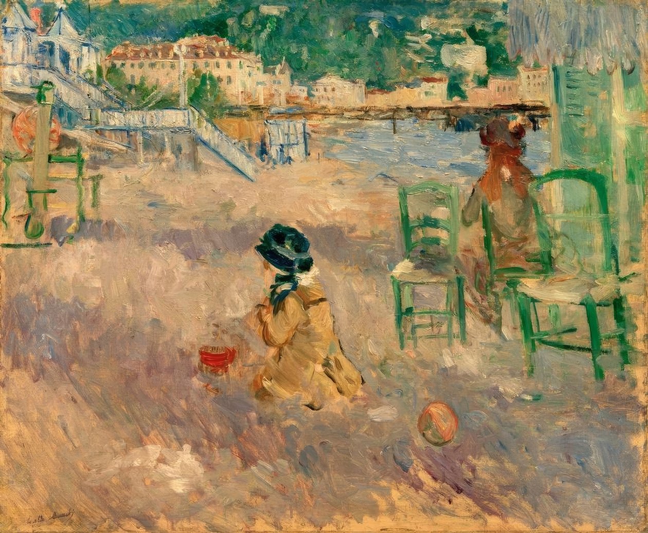 Plage de Nice - Berthe Morisot