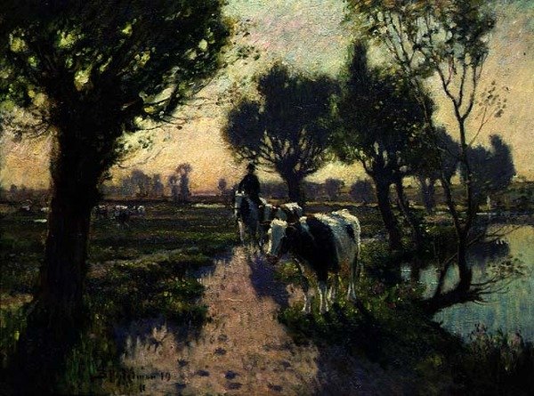 Le chemin de la rivière - Bertram Priestman