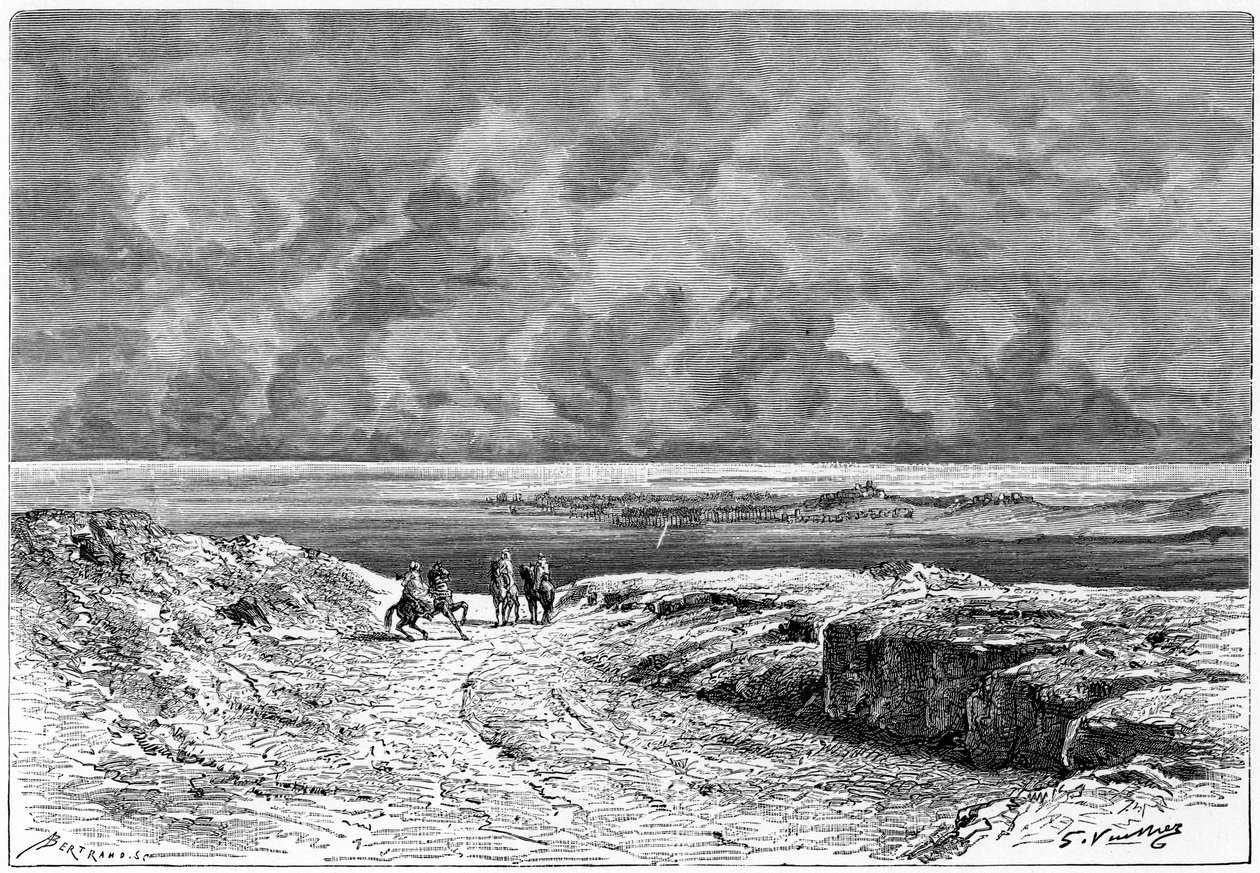 Nafta et le Chott-el-jerid, vers 1890 - Auguste Bertrand