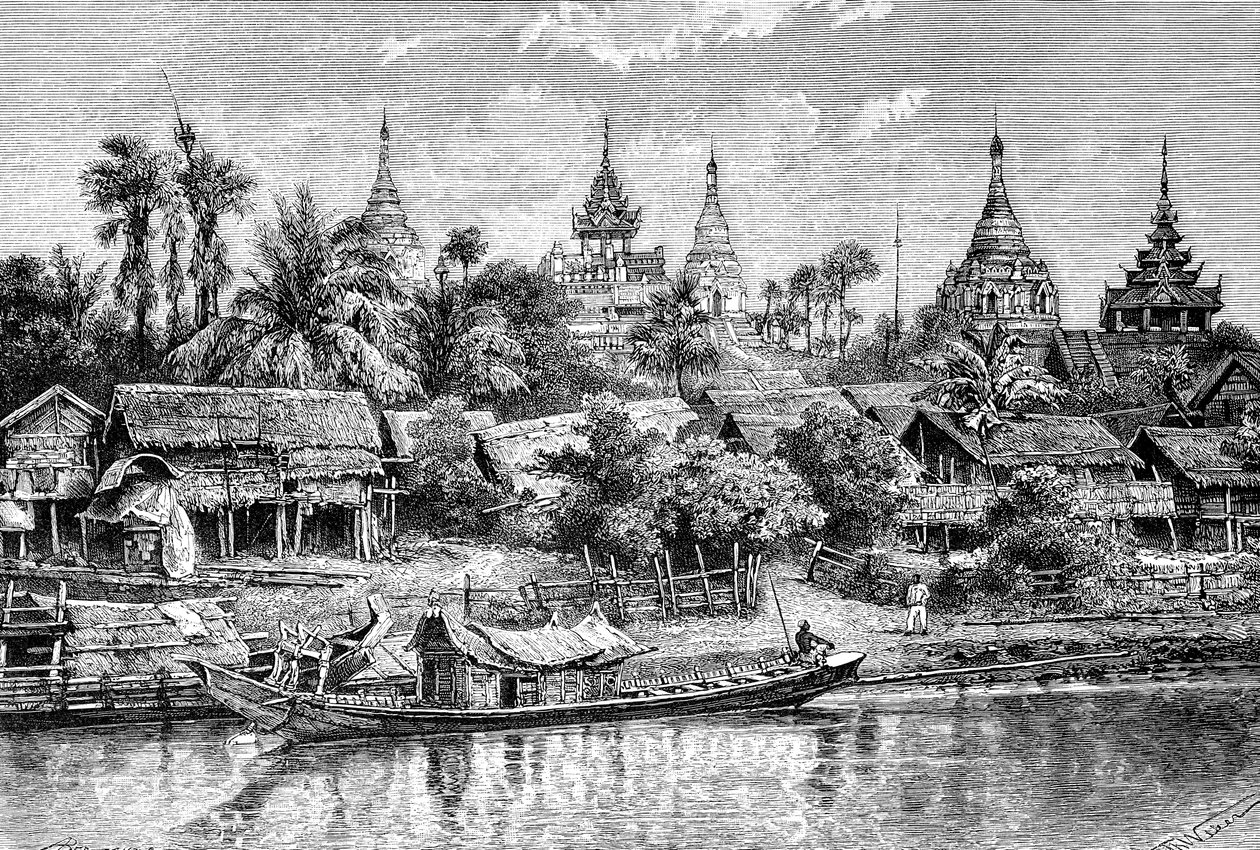 Yenan Gyong, Myanmar, 1895 - Auguste Bertrand