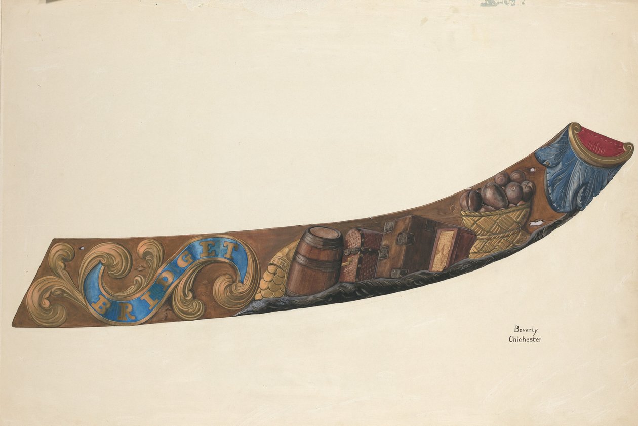 Panneau de nom du schooner - Beverly Chichester