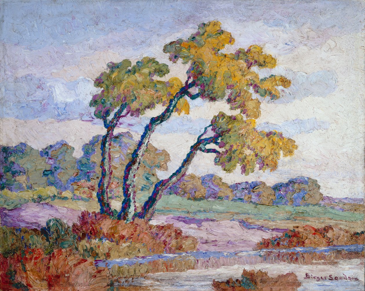 Paysage du Kansas - Birger Sandzen