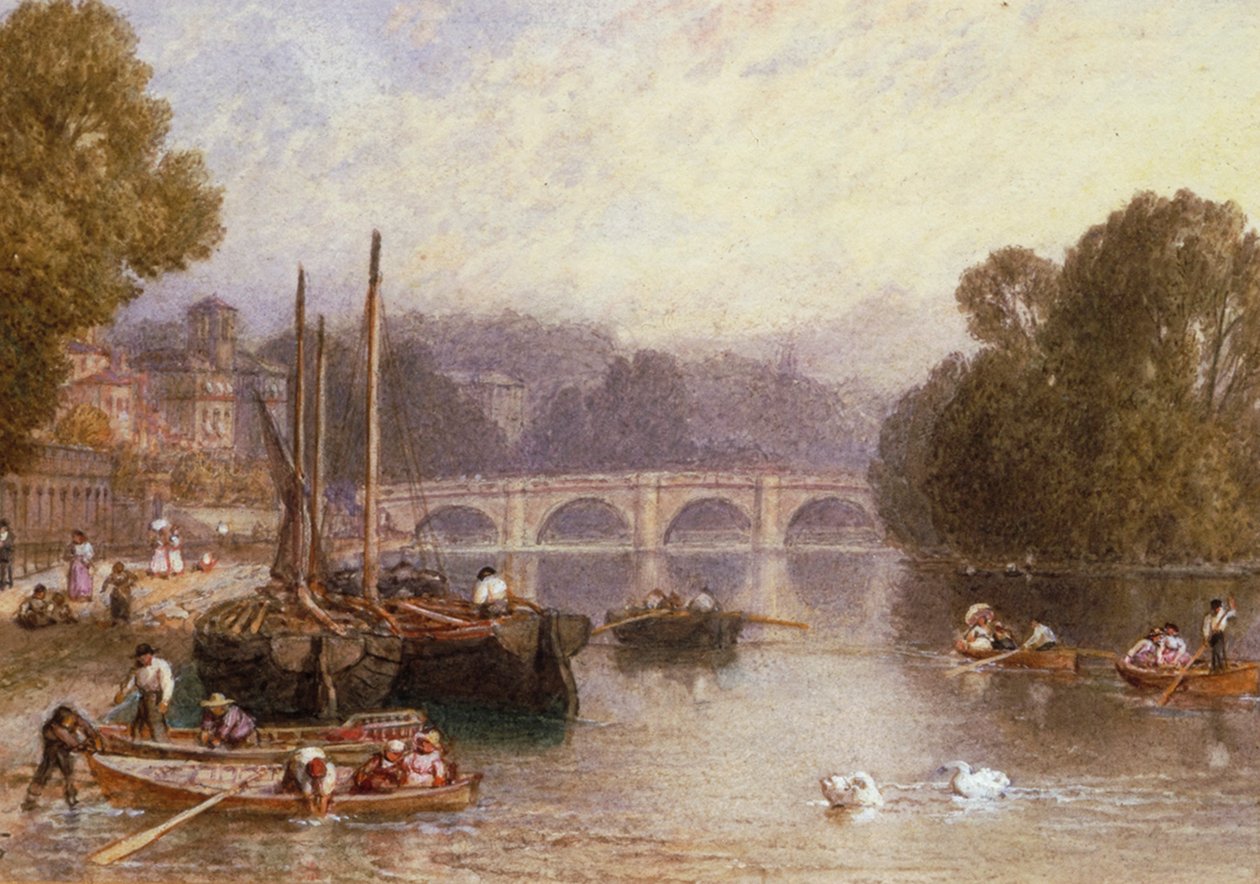 Pont de Richmond, 19ème siècle - Birket Foster