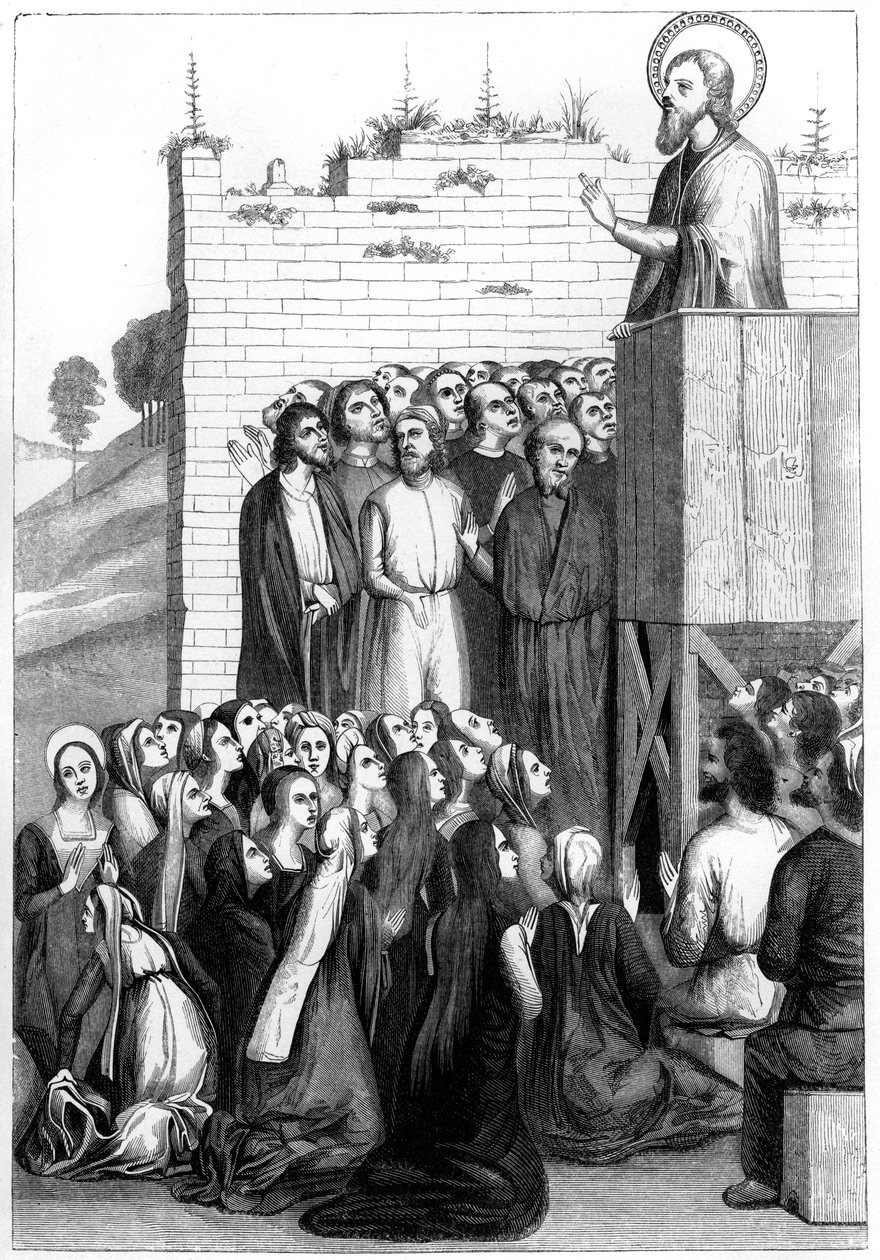 Le Christ prêchant, 15ème siècle 1849 - Bisson and Cottard