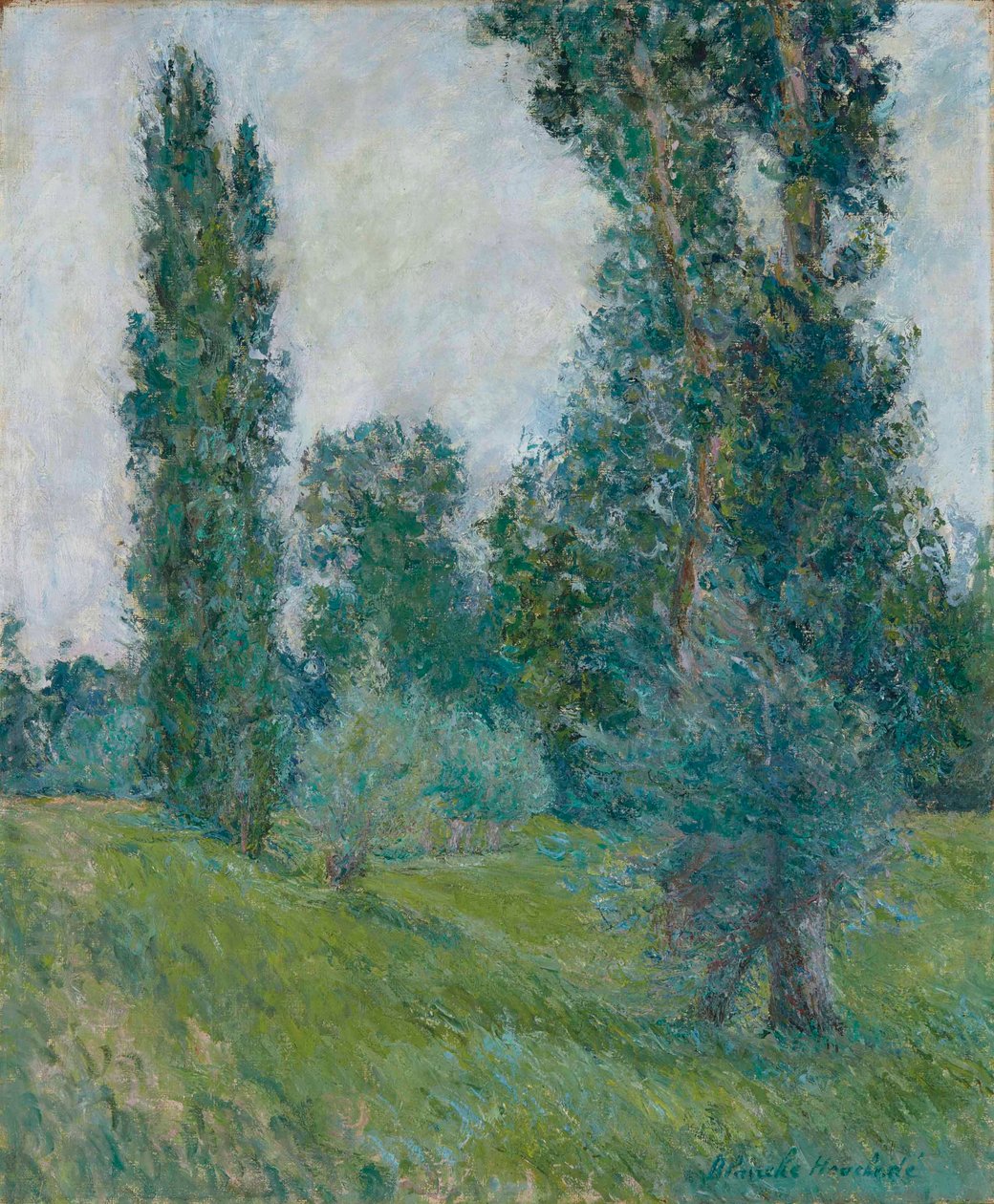 Paysage aux Peupliers à Giverny - Blanche Hoschede Monet
