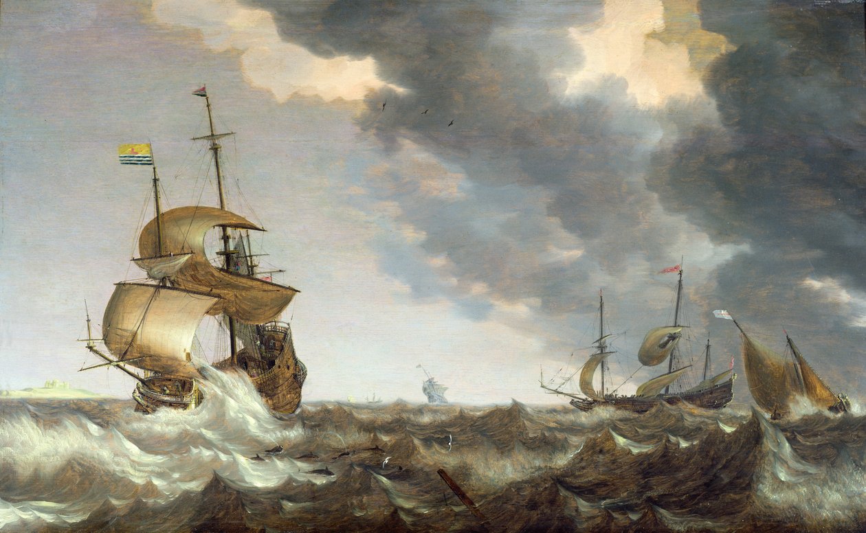 Tempête en mer - Bonaventura Peeters